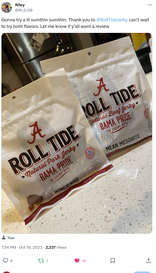 Big Roll Tide Jerky Gift Box